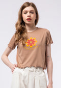 Graphic Short Sleeve Crop T-shirt