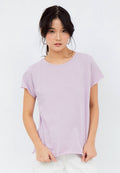 Short Sleeve T-shirt with Raw Edge