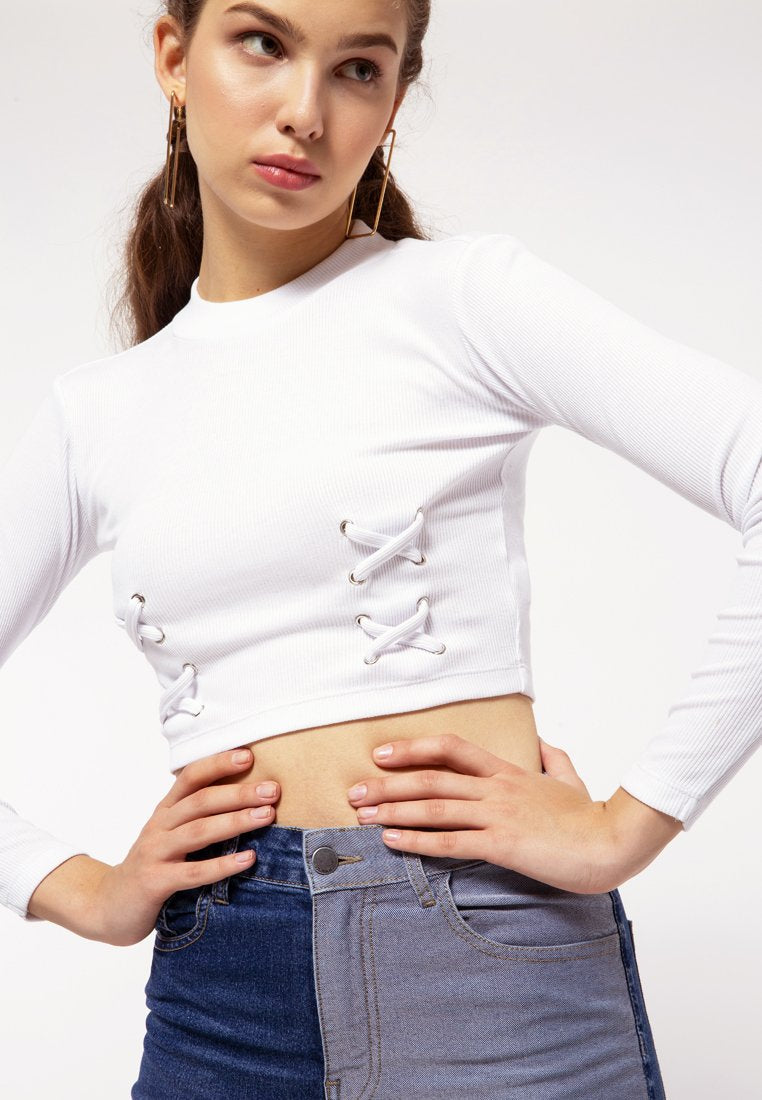 Lace Rib Tee