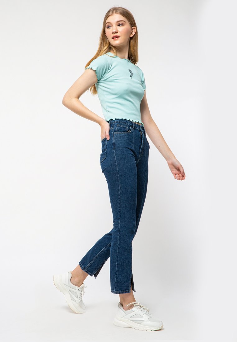 Rib Crop T-Shirt