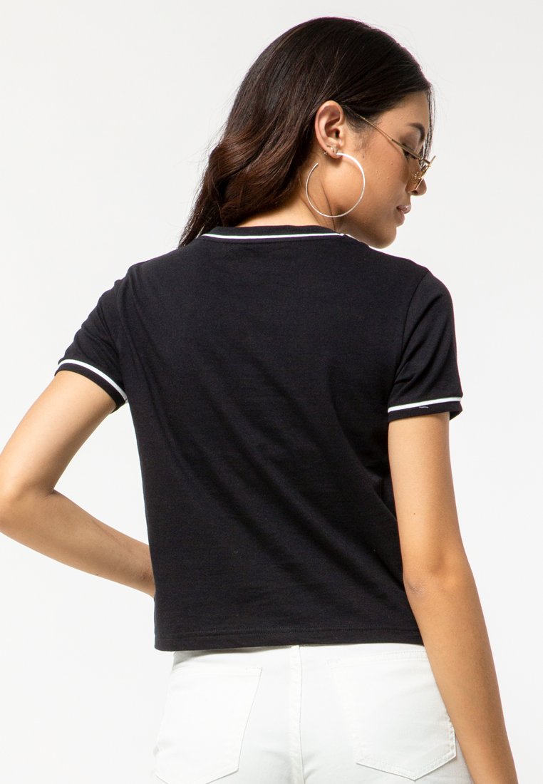Black T-Shirt with Print