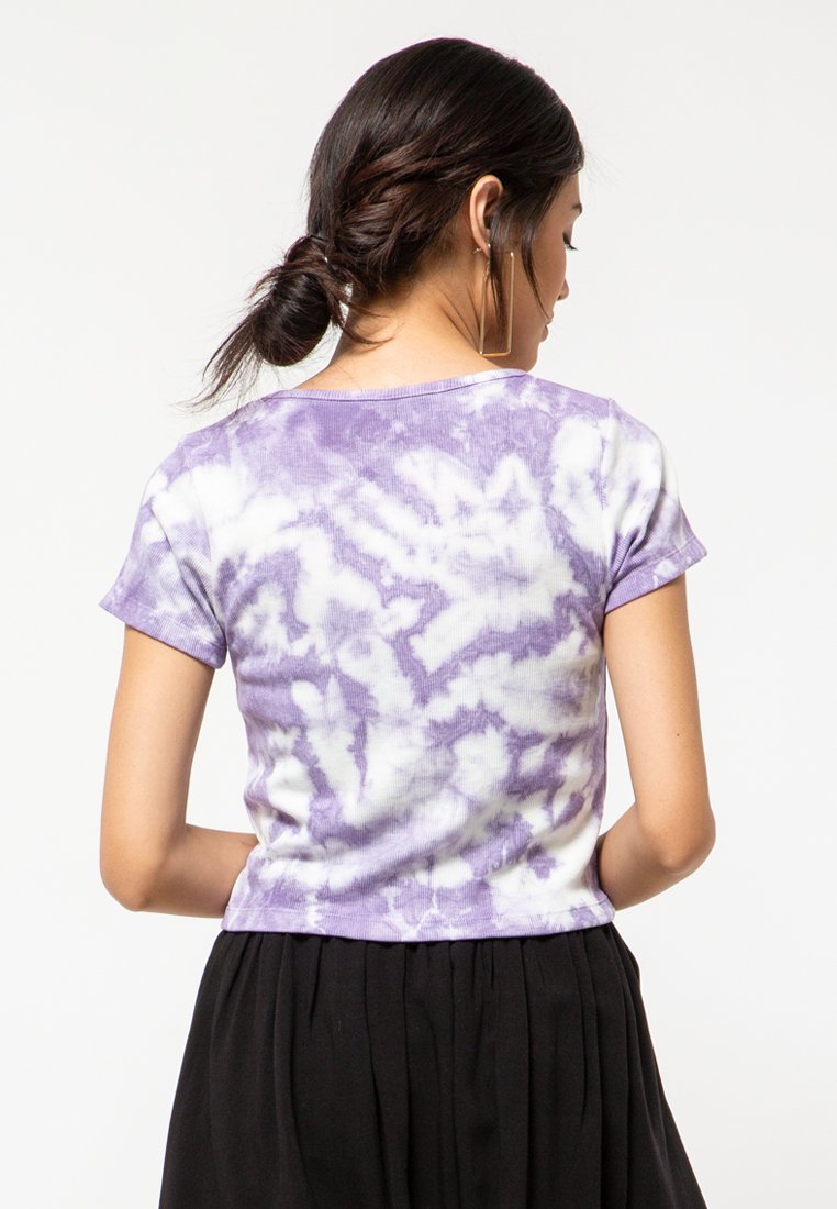 Tie-Die Square Neck T-Shirt