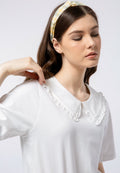 Ruffle Collar T-shirt