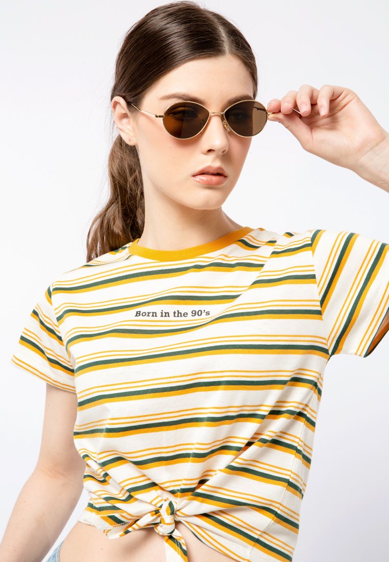 Stripe Tie Hem Top