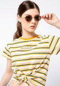 Stripe Tie Hem Top