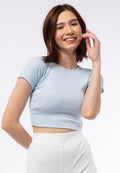 Fitted Short Sleeve Crop T-shirt