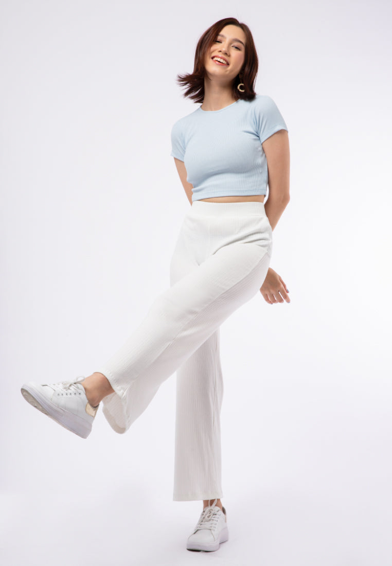 Fitted Short Sleeve Crop T-shirt