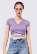 Tie Wrap Short Sleeve Top
