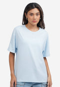 Oversized T-Shirt with Shoulder List L.Blue