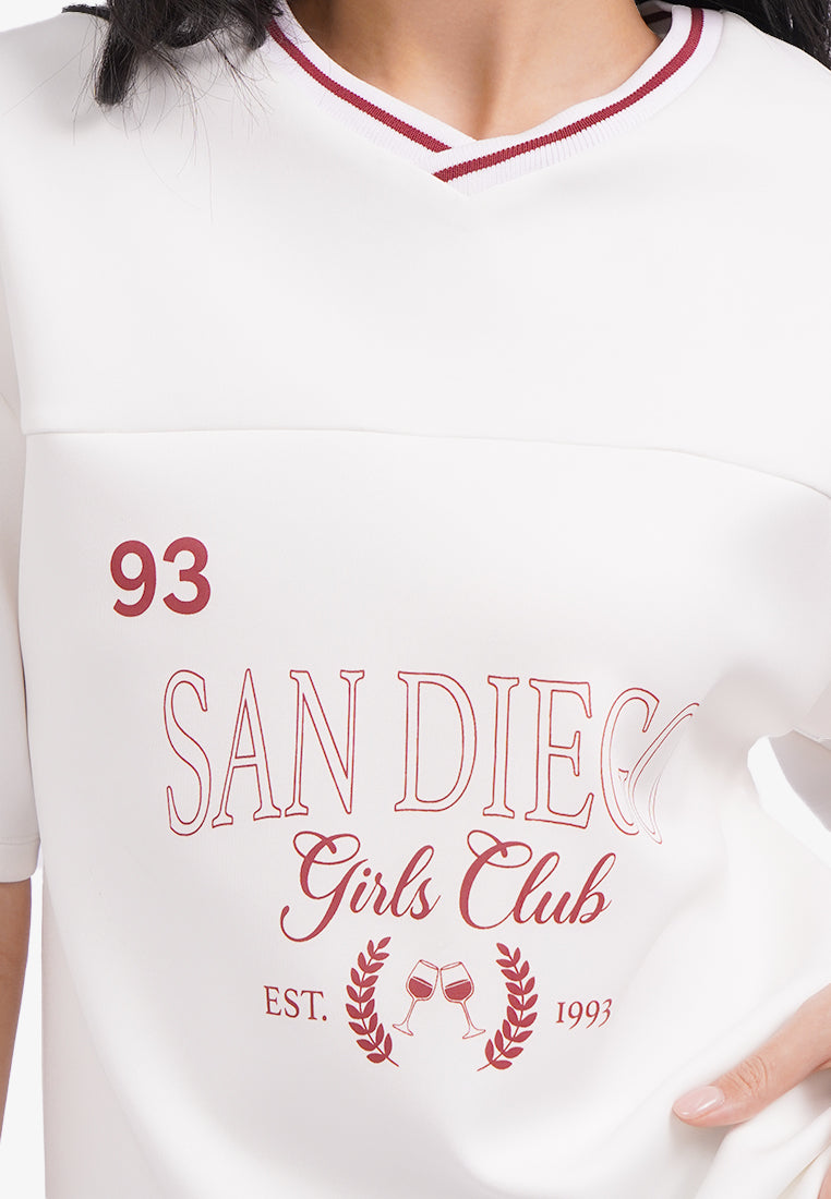 Oversized V-Neck T-Shirt