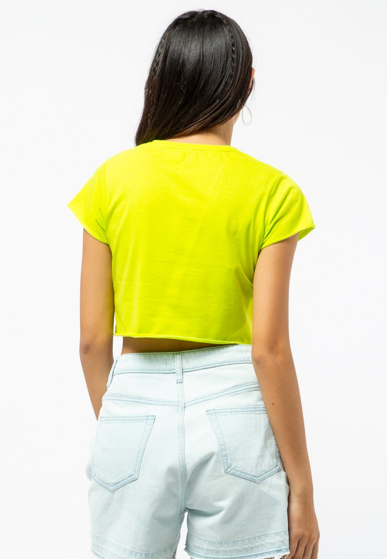 Short Sleeve Crop Basic T-shirt