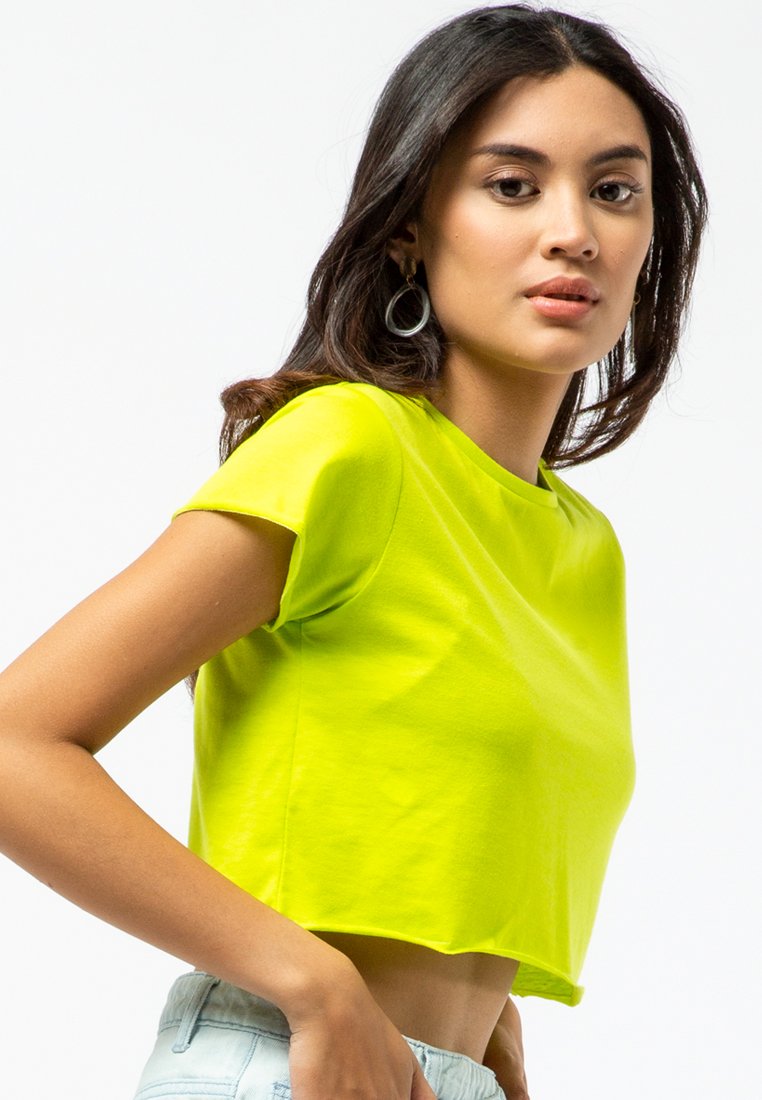 Short Sleeve Crop Basic T-shirt