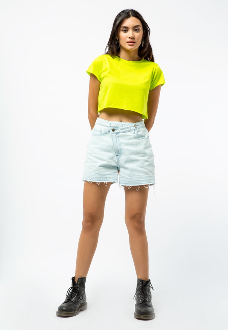 Short Sleeve Crop Basic T-shirt