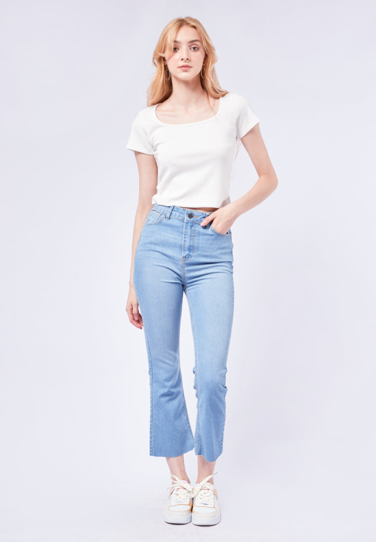 Square Neck Rib Top