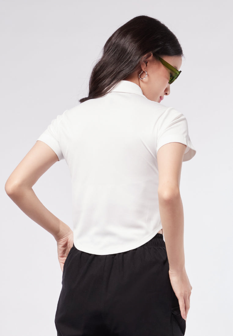 Short Sleeve Top with Round Hem