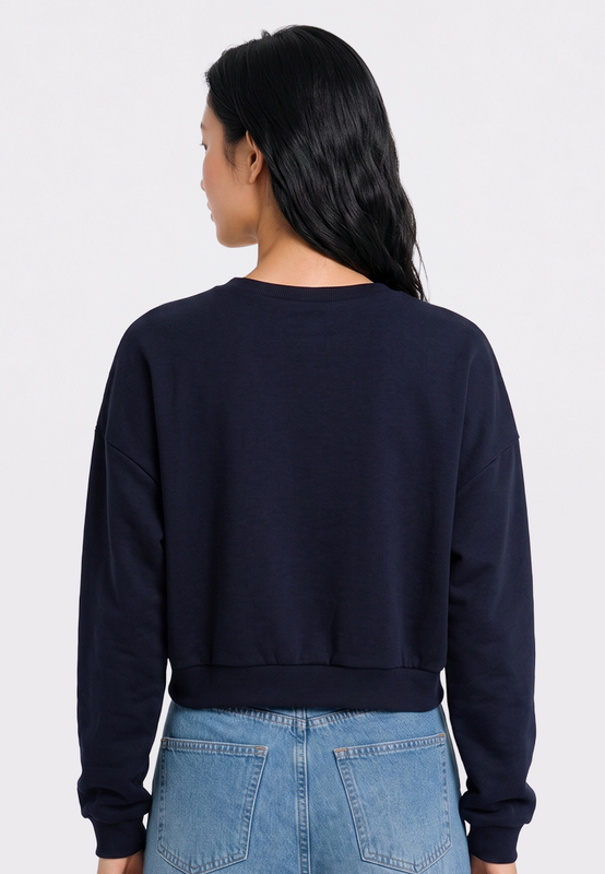 Long Sleeve Crop Sweatshirt