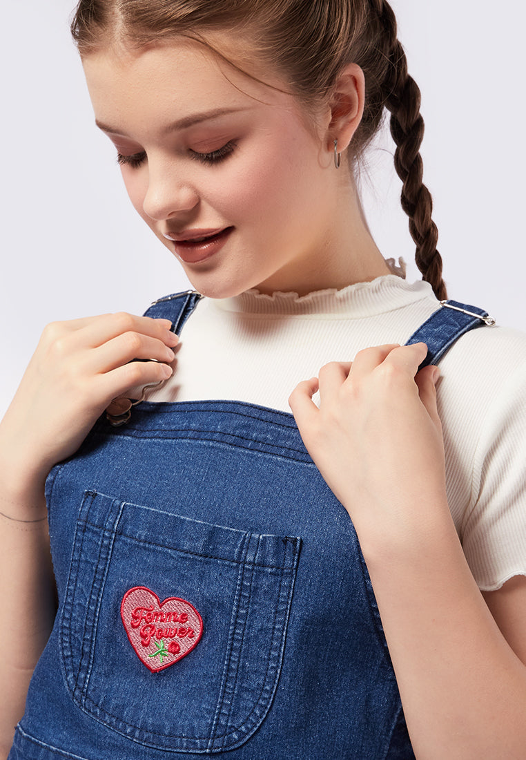 Sleeveless Denim Crop Top