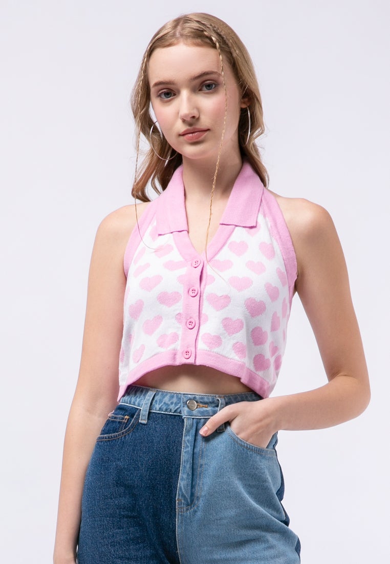 Mini Hearts Halter Top