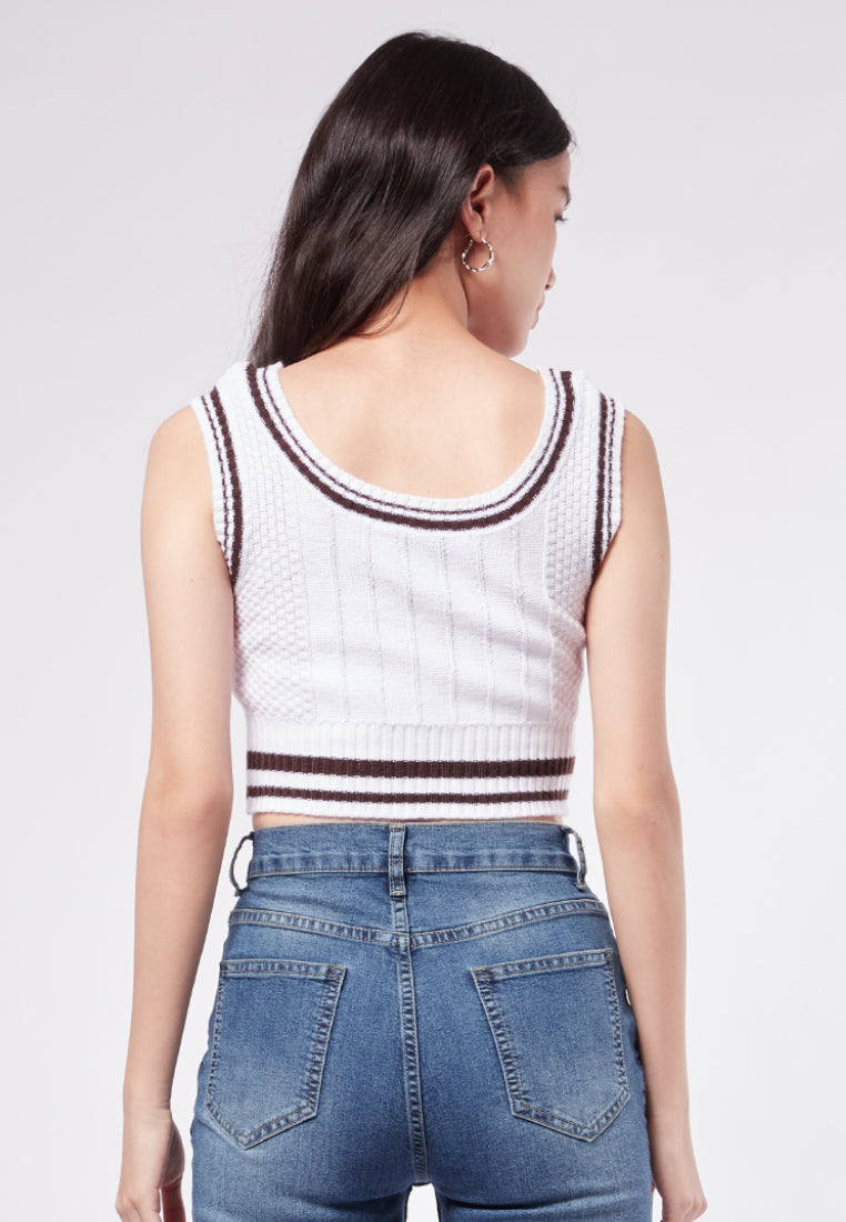 Stripe Knitted Tank Top
