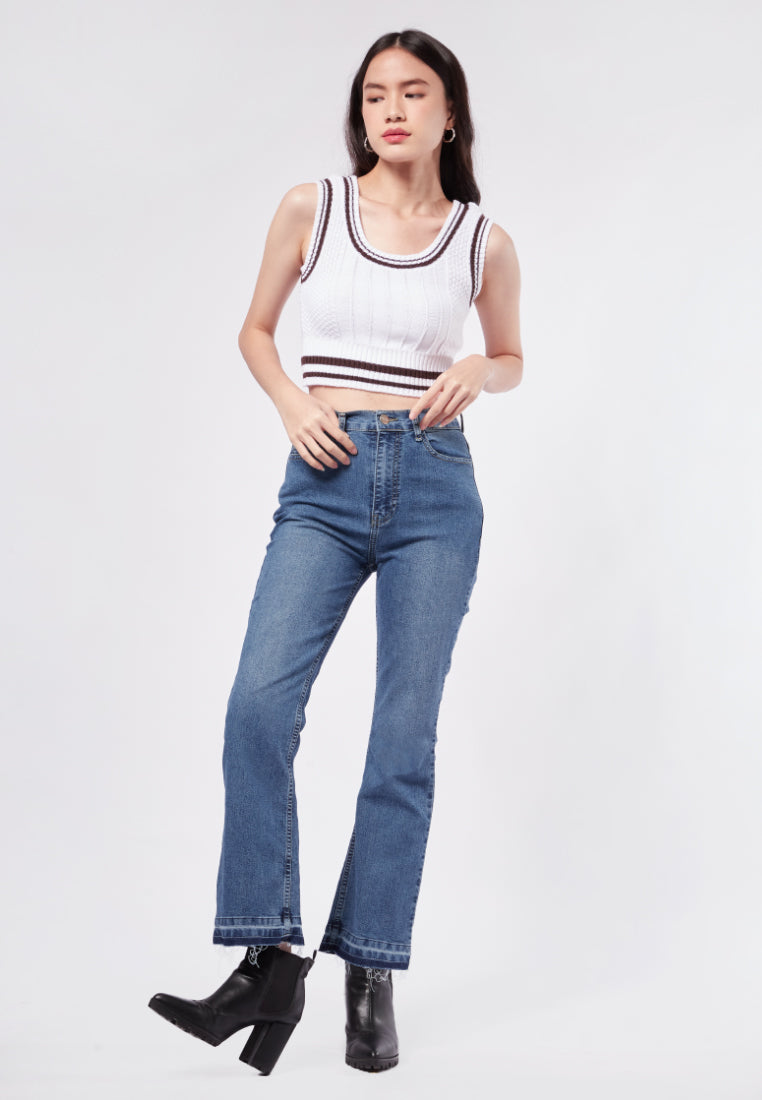 Stripe Knitted Tank Top