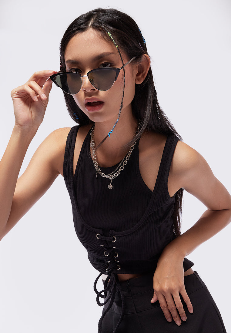 Lace Up Tank Top
