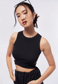 Cut Out Crop Sleeveless Top