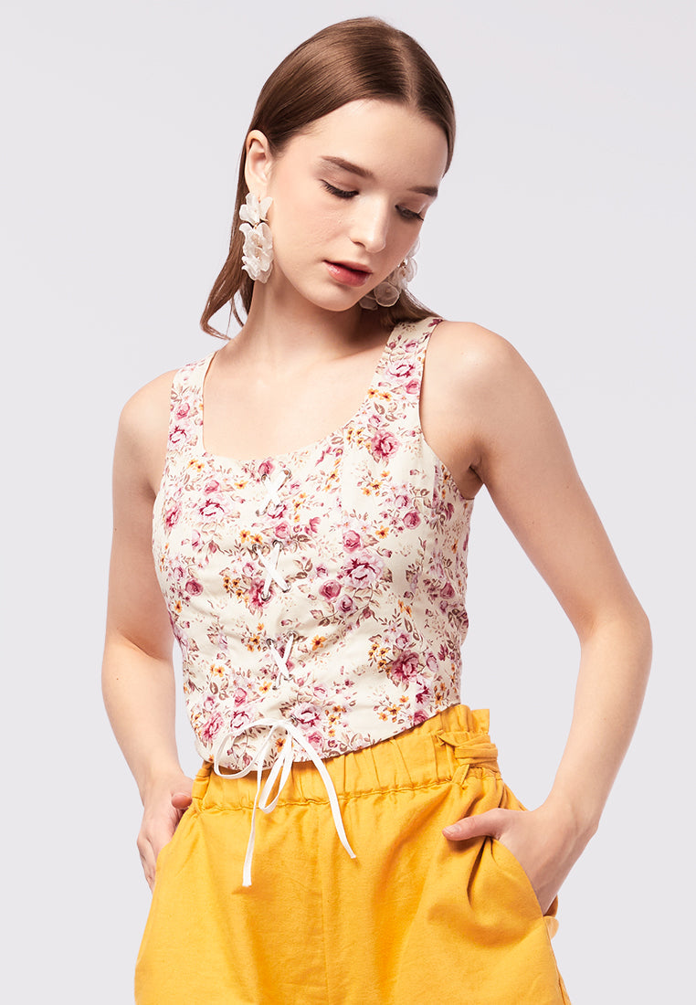 Printed Corset Top