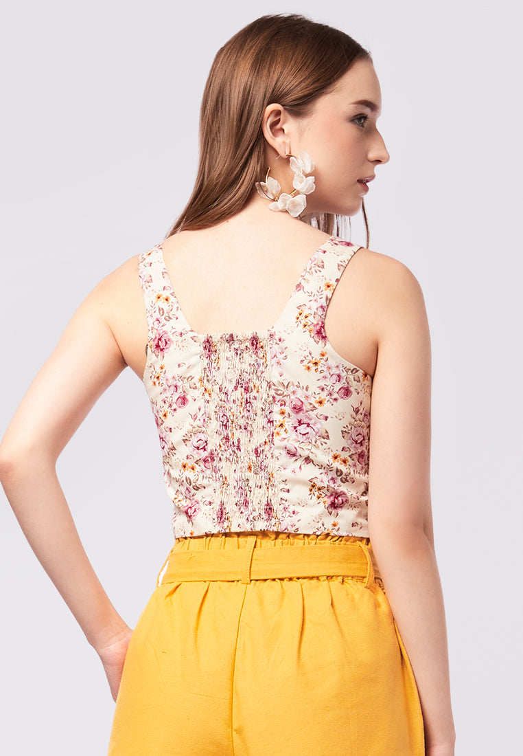 Printed Corset Top