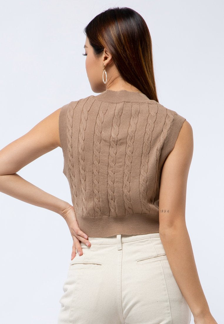 Crop Knit Vest