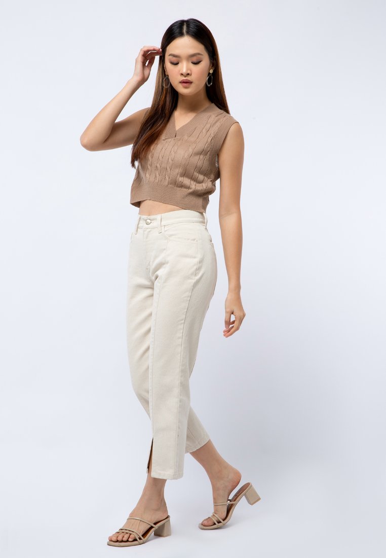 Crop Knit Vest