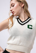 Knit Crop Vest
