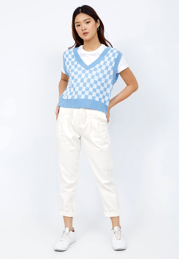 Check Printed Waistcoat