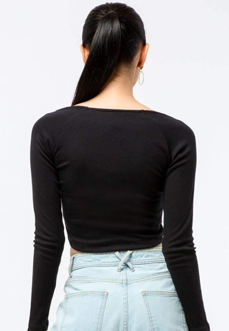 Hearth Shape Neck Top