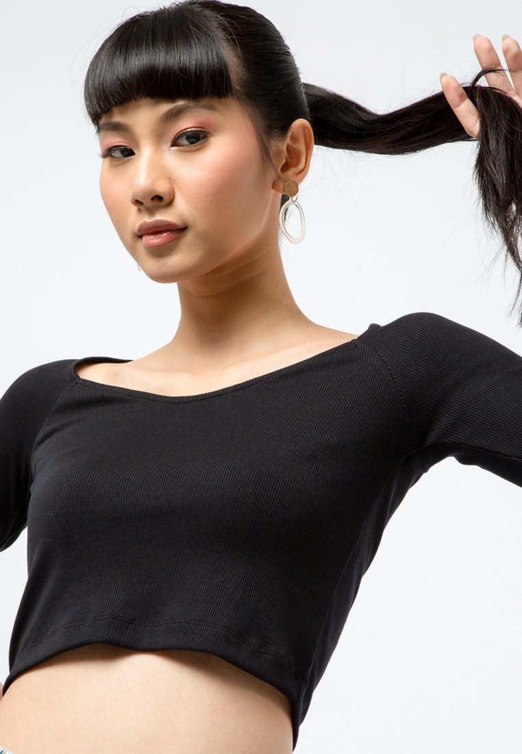 Hearth Shape Neck Top