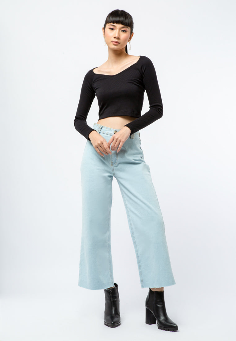 Hearth Shape Neck Top