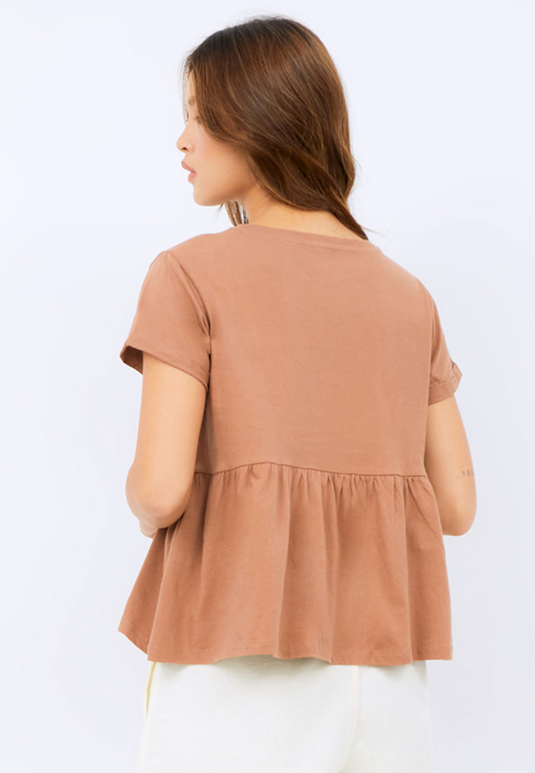 Short Sleeve Flare T-shirt