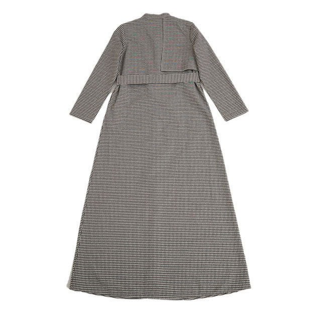 Ikigai Half-layered Shirt Dress Black