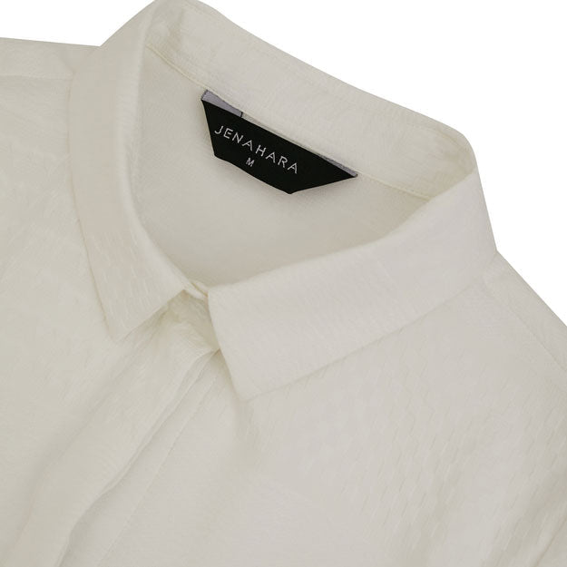 Ikigai Belt-Buttoned Tunic Off White