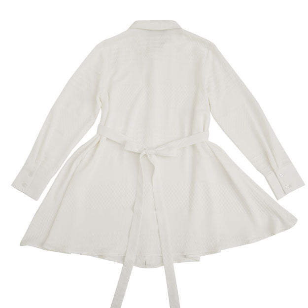 Ikigai Belt-Buttoned Tunic Off White