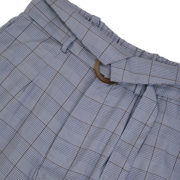 Ikigai Assymetrical Straight Pants Blue
