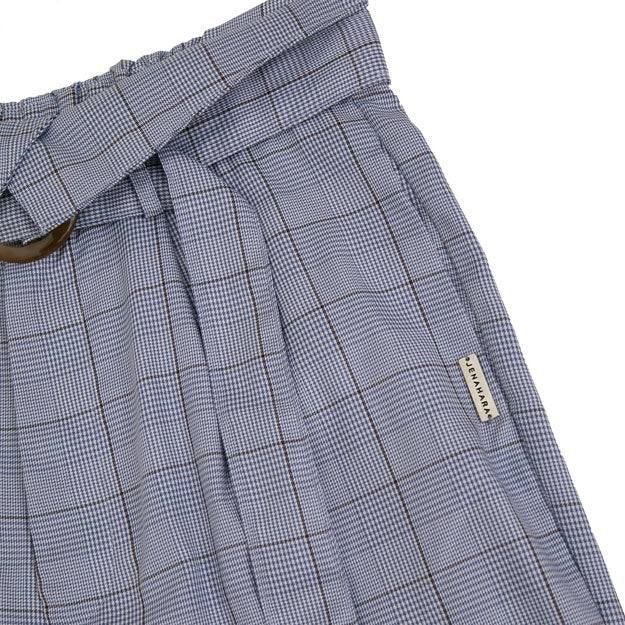 Ikigai Assymetrical Straight Pants Blue