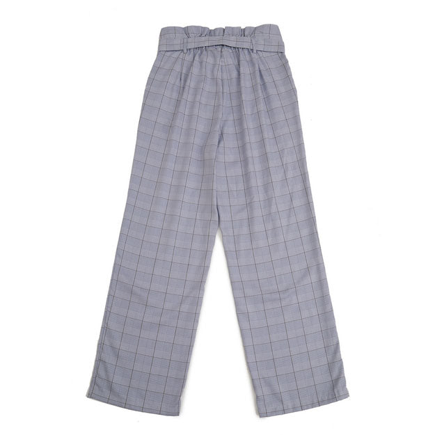 Ikigai Assymetrical Straight Pants Blue