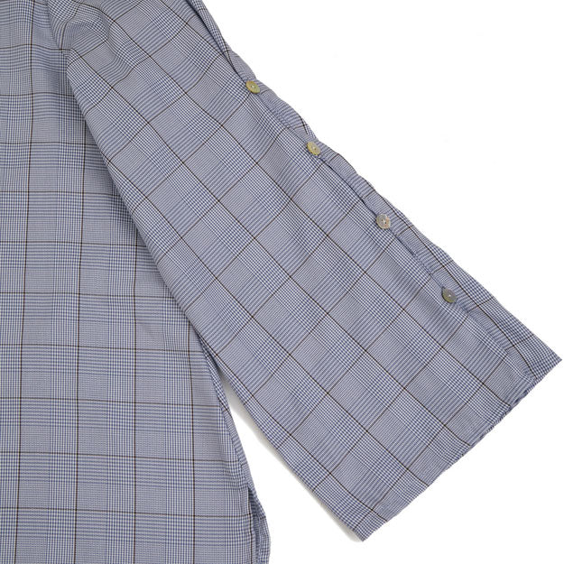 Ikigai Buttoned Sleeve Shirt Blue