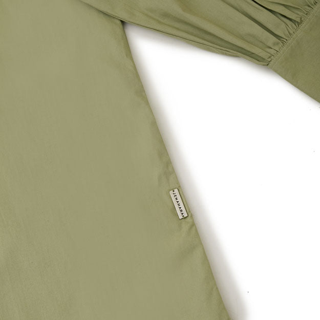 Ikigai Oversized Shirt Dress Sage Green