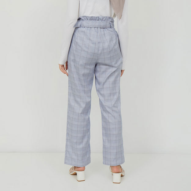 Ikigai Assymetrical Straight Pants Blue