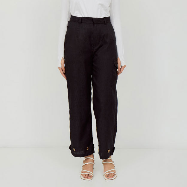 Ikigai Two-Way Wide Leg Pants Black