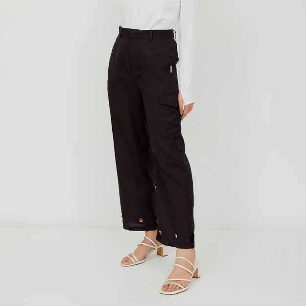 Ikigai Two-Way Wide Leg Pants Black