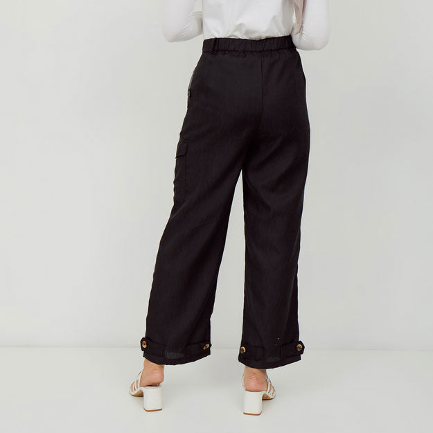 Ikigai Two-Way Wide Leg Pants Black