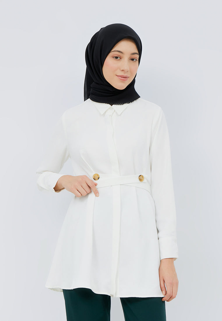 Belt Buttoned Tunic