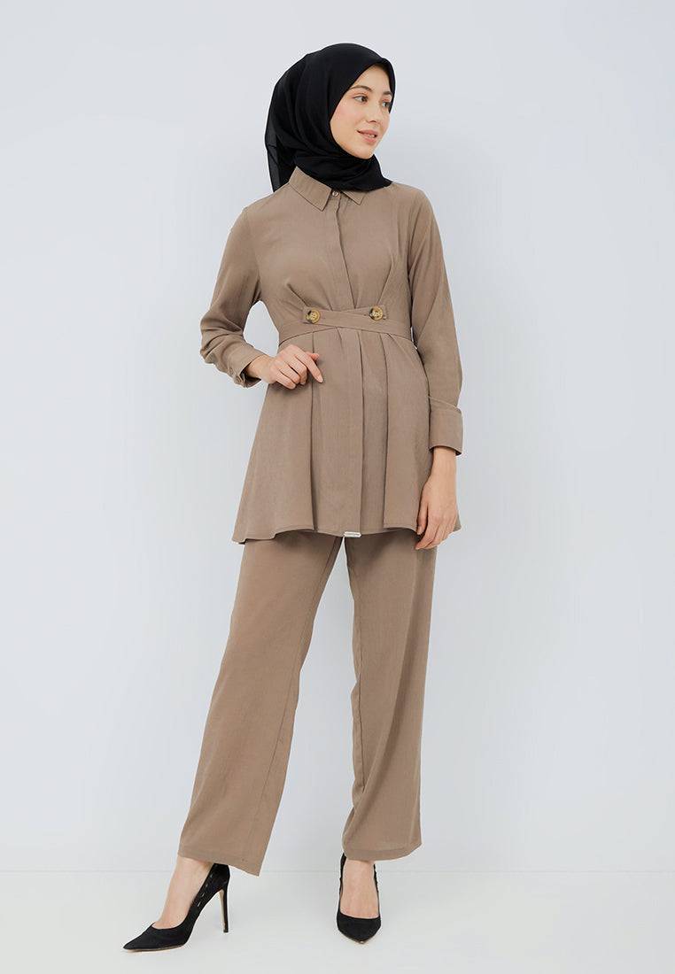 Belt Buttoned Tunic